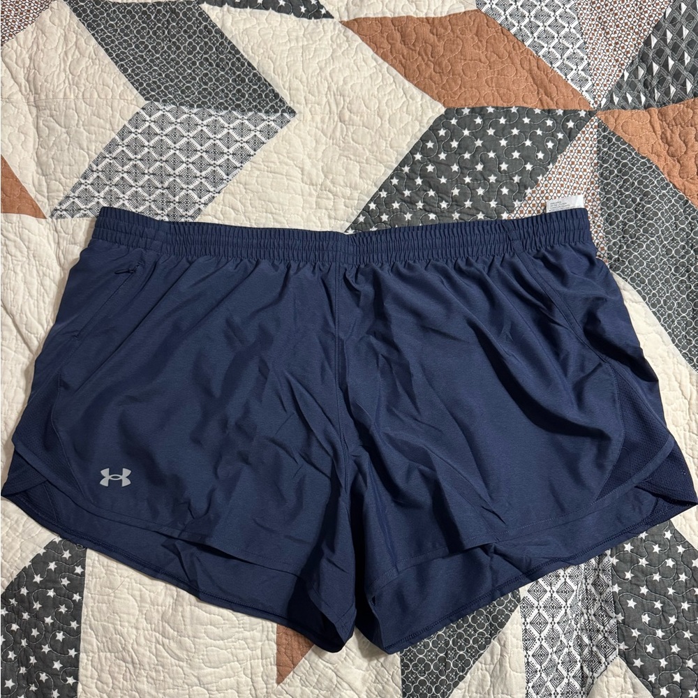 Under Armour Women's Deep Blue Athletic Shorts